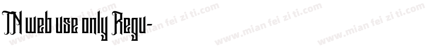 TN web use only Regu字体转换